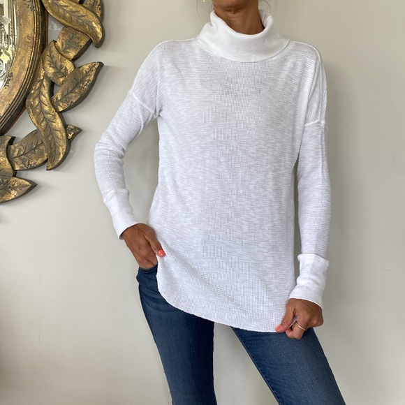 Dylan Los Angeles cowl neck waffle sweater - Picture 1 of 8